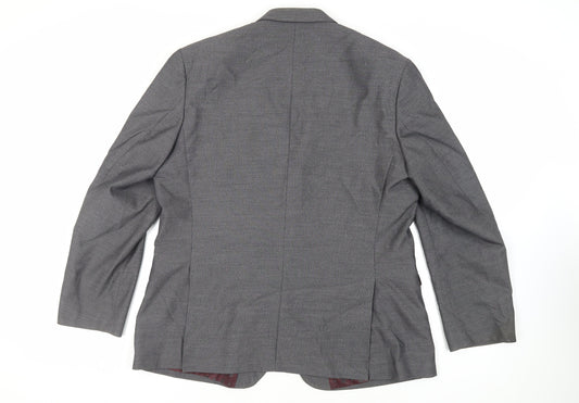 Mens UK Size 48 Burton Regular Grey Suit Jacket