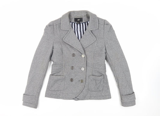 Womens UK Size 12 H&M Grey Jacket