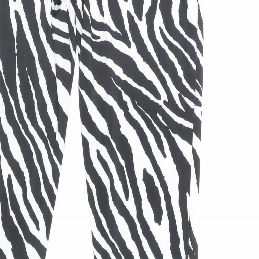 Womens UK Size 10 Boohoo Regular Fit Jogger Black Trousers