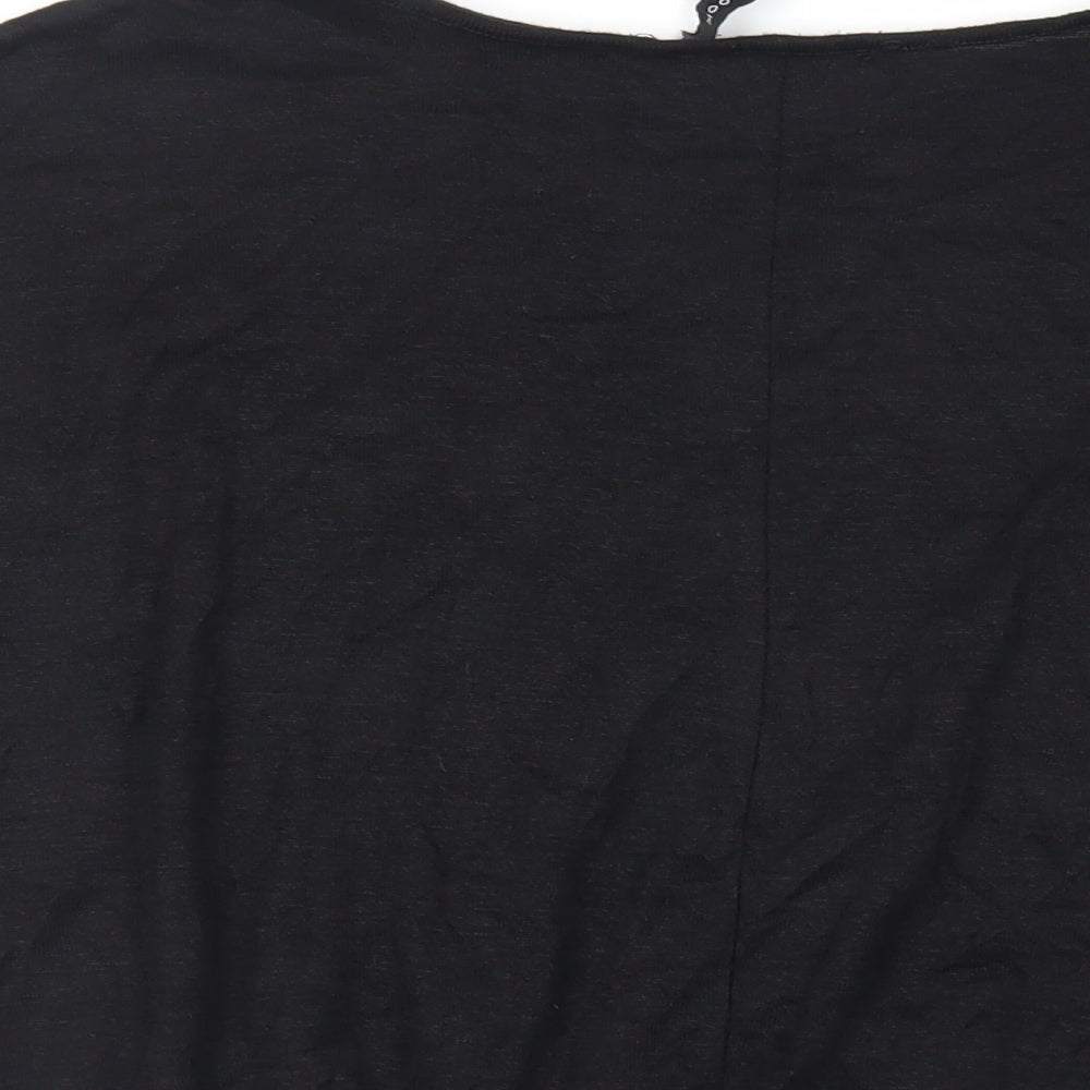 Womens UK Size M New Look Black Basic Blouse