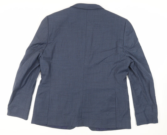 Mens UK Size 44 Marks and Spencer Regular Blue Suit Jacket