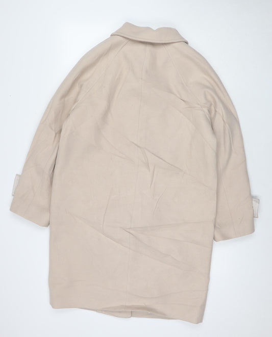 Womens UK Size XS Marks and Spencer Beige Overcoat