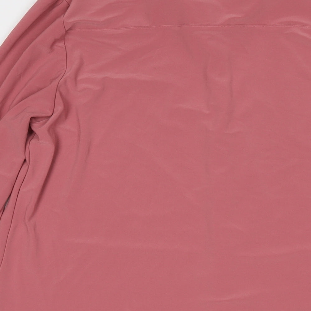 Womens UK Size XL Nina Leonard Pink Basic Button-Up