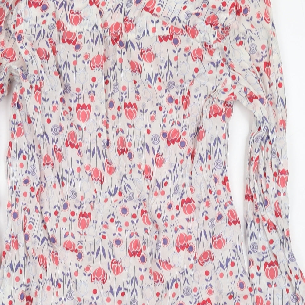 Womens UK Size 8 Debenhams Multicoloured Basic T-Shirt