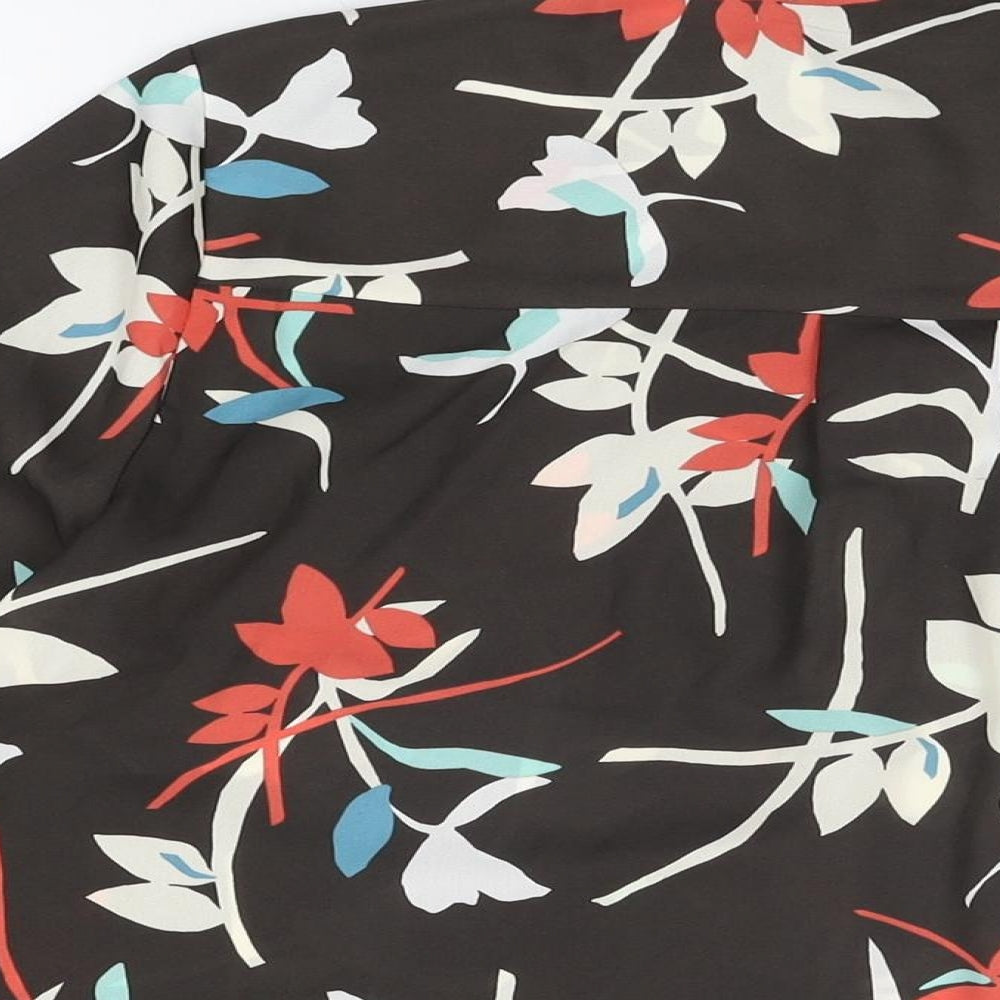 Womens UK Size 12 Marks and Spencer Brown Basic Blouse