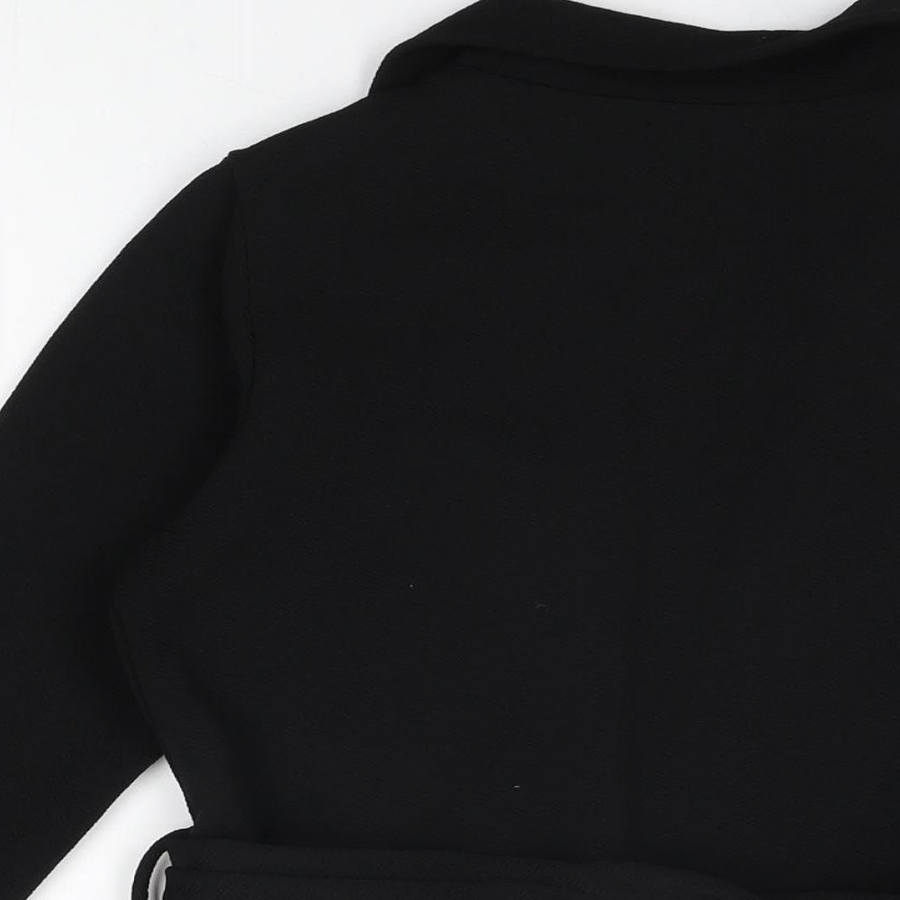 Womens UK Size 10 PRETTYLITTLETHING Black Jacket