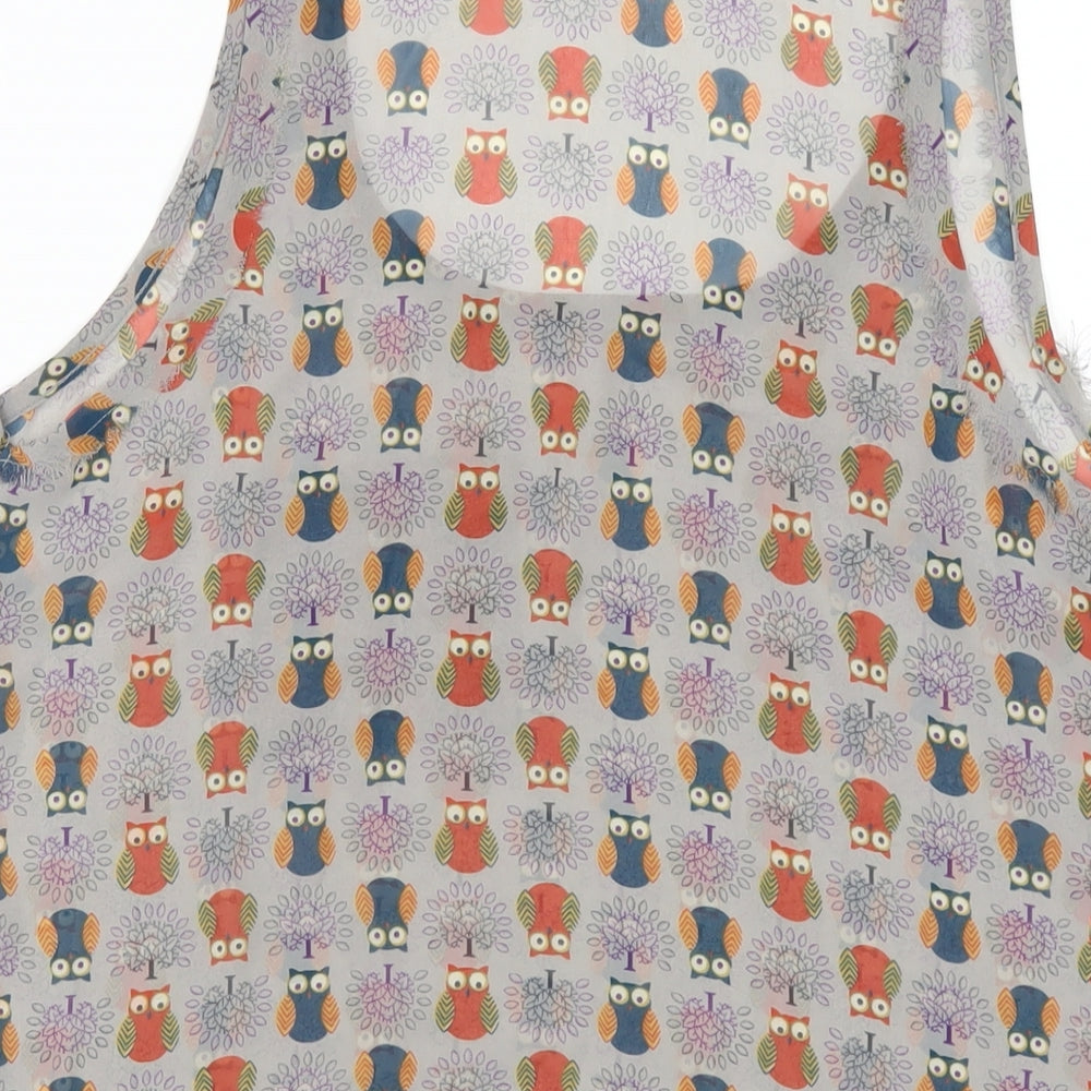 Womens UK Size S Pins and Needles Grey Basic Tank