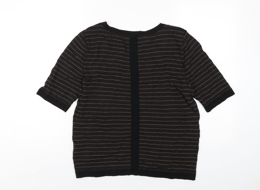 Womens UK Size 4 Gerard Darel Black Basic T-Shirt