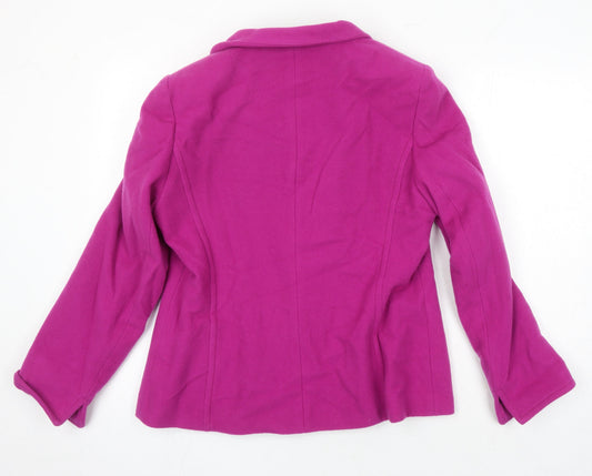 Womens UK Size 16 Gray & Osbourn Pink Overcoat