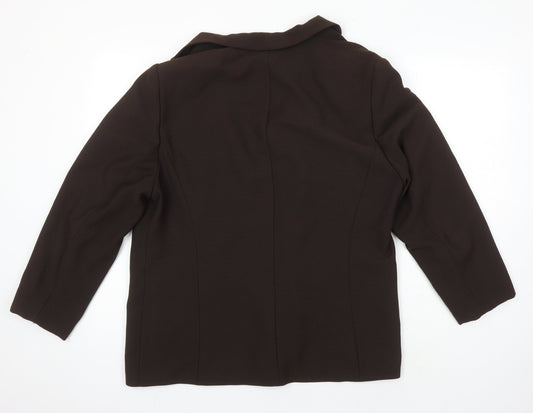 Gerry Weber Womens Brown Jacket Blazer Size 18