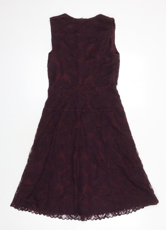 NEXT Womens Purple Chlorofibre A-Line Size 8 Sweetheart