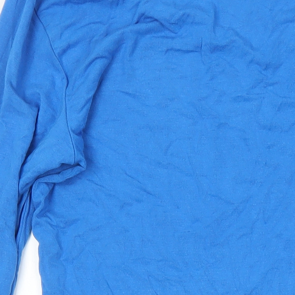 LTS Basics Womens Blue Viscose T-Shirt Dress Size S Sweetheart