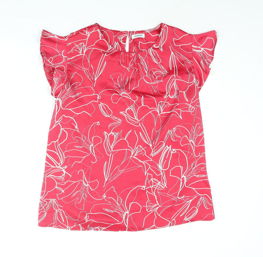 Womens UK Size 14 Damart Pink Basic Blouse