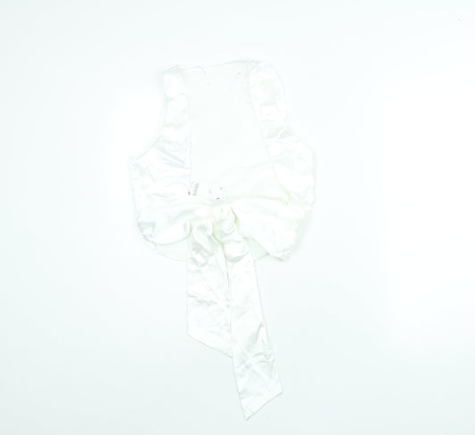 Womens UK Size S Zara White Basic Blouse