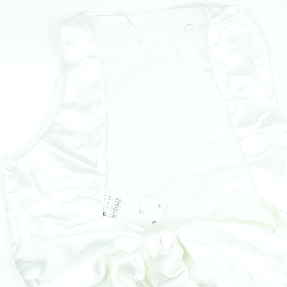 Womens UK Size S Zara White Basic Blouse
