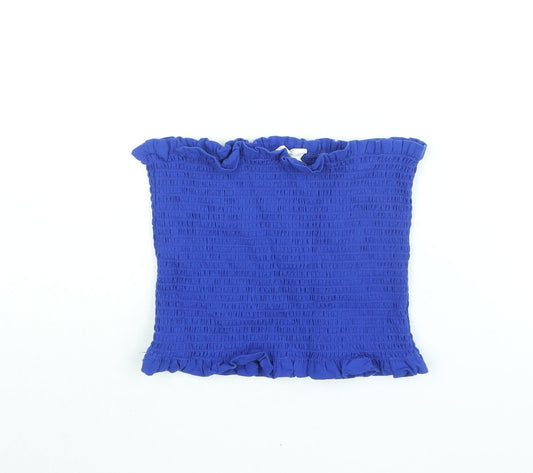 Womens UK Size M H&M Blue Basic Blouse