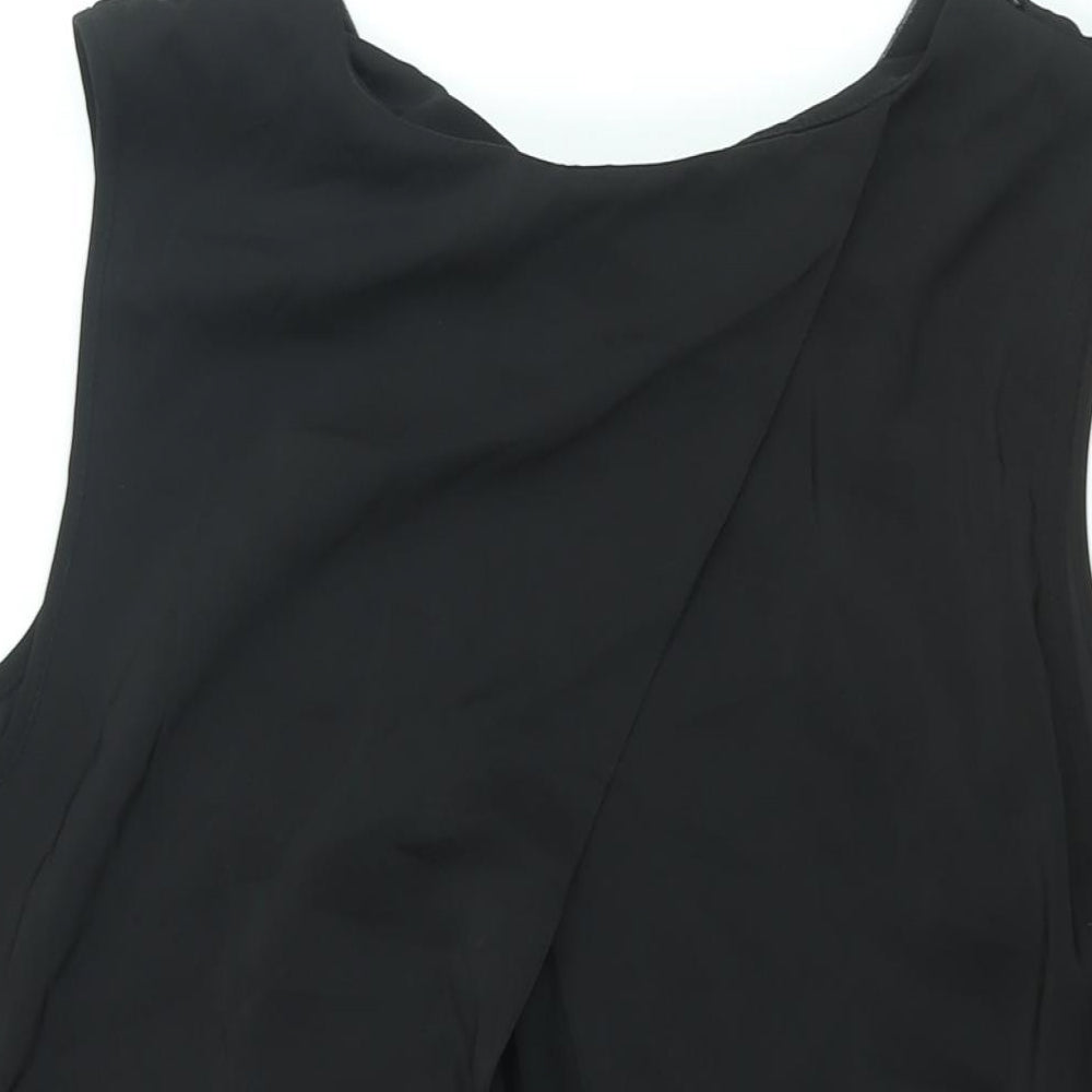 Womens UK Size 18 Dorothy Perkins Black Camisole Blouse