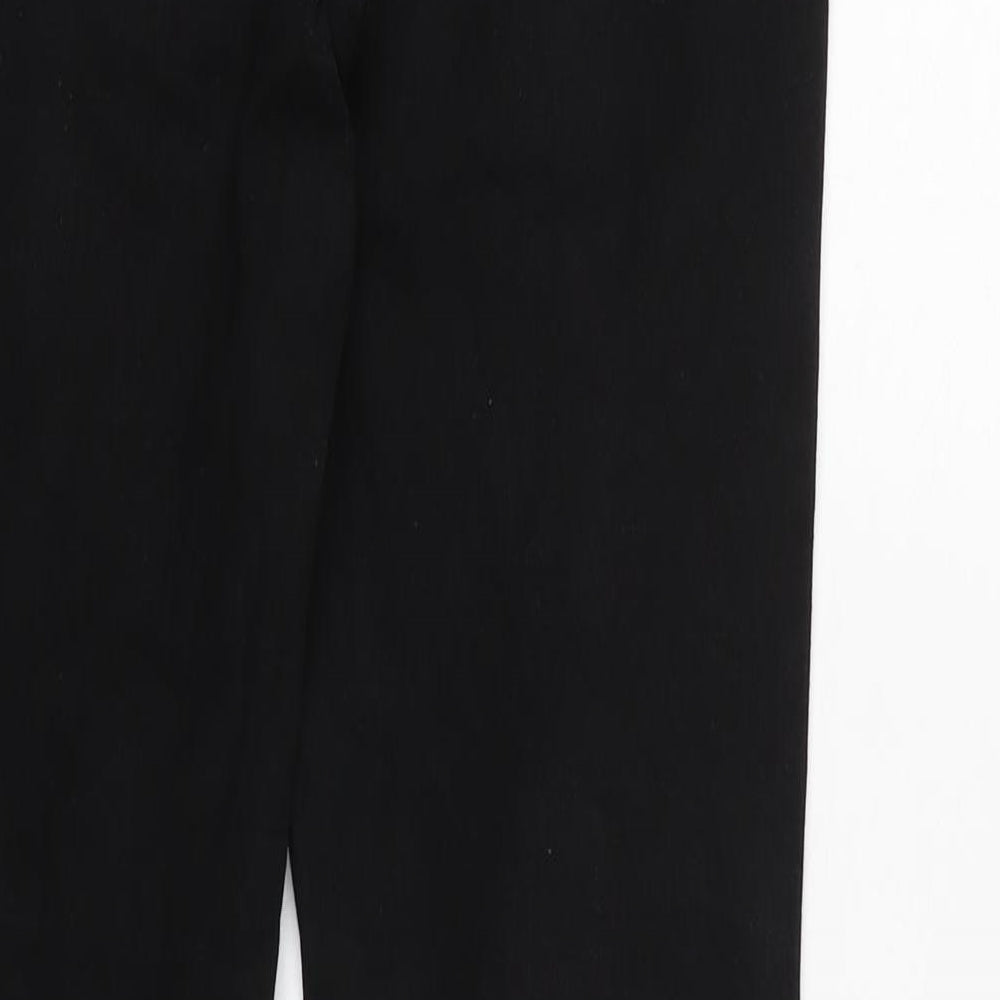 H&M Mens Black Cotton Blend Straight Jeans Size 31 in L31 in Regular Zip