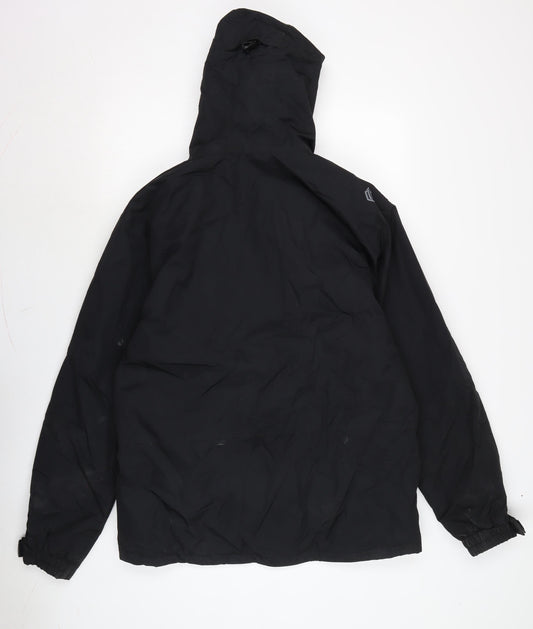 Technicals Mens Black Anorak Coat Size M Zip