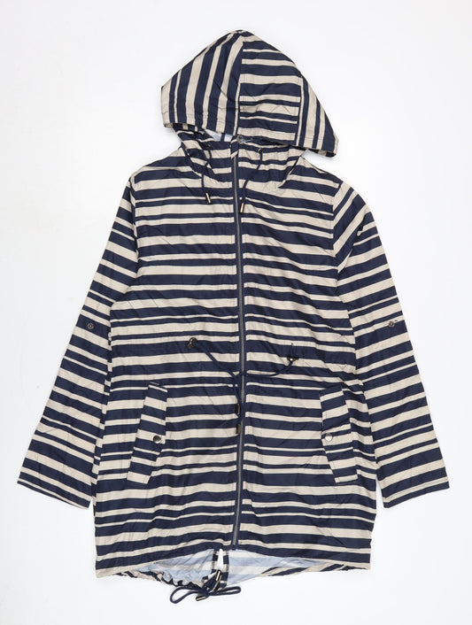 Womens UK Size 8 Atmosphere Blue Anorak Coat