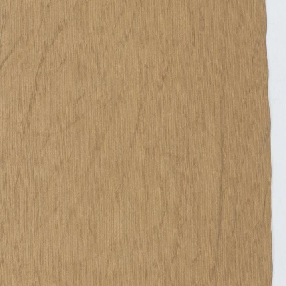 Arket Womens Brown Polyester Tank Dress Size S Round Neck Pullover