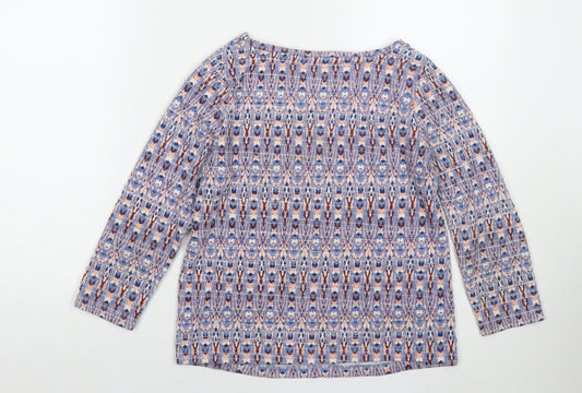 Womens UK Size 8 Debenhams Blue Basic Blouse