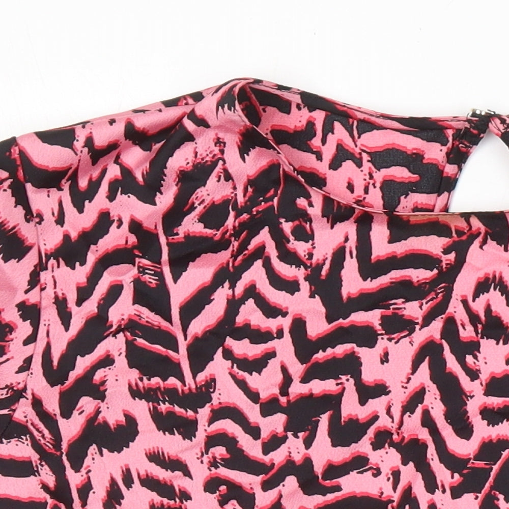Womens UK Size 14 New Look Multicoloured Tunic Blouse