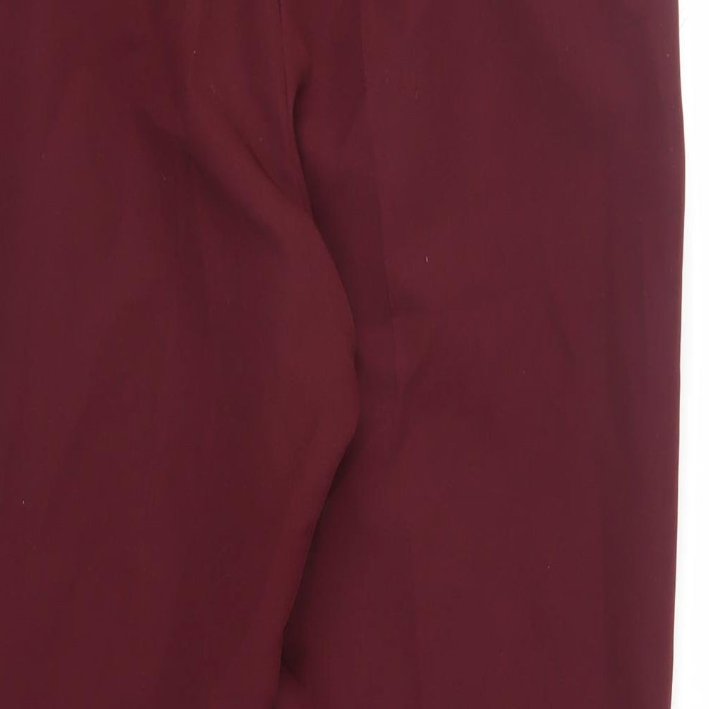 Womens UK Size 14 Oasis Regular Fit Chino Red Trousers
