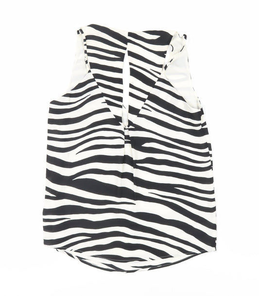 Womens UK Size 8 Oasis Black Basic Tank