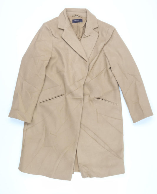 Womens UK Size 12 Marks and Spencer Beige Overcoat