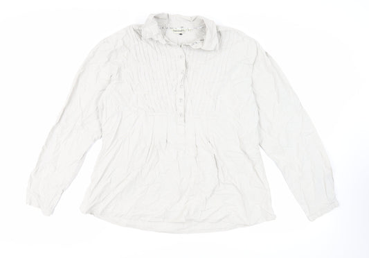 Womens UK Size 18 Hawkshead Grey Basic Blouse