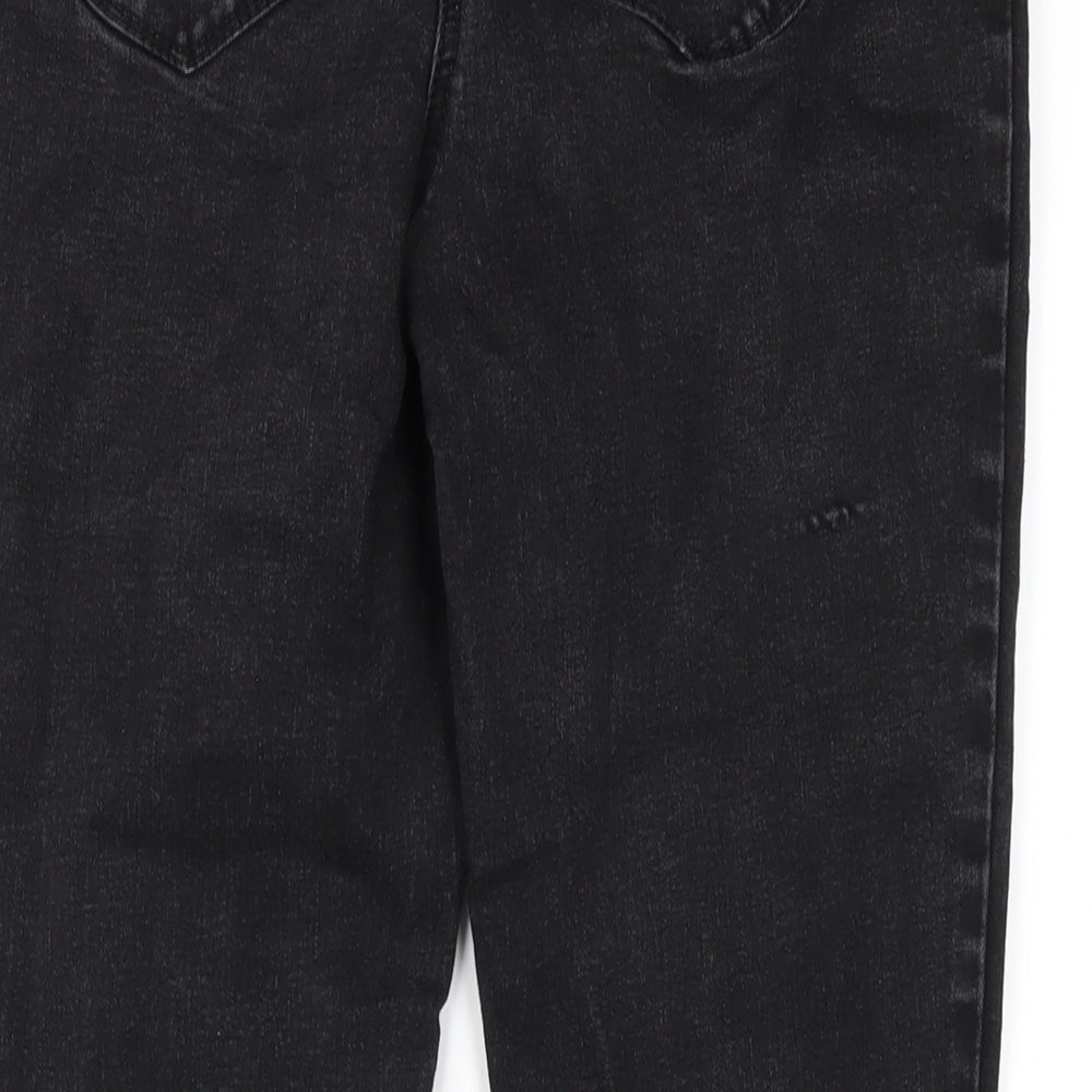 Womens UK Size 12 Papaya Regular Fit Skinny Black Jeans