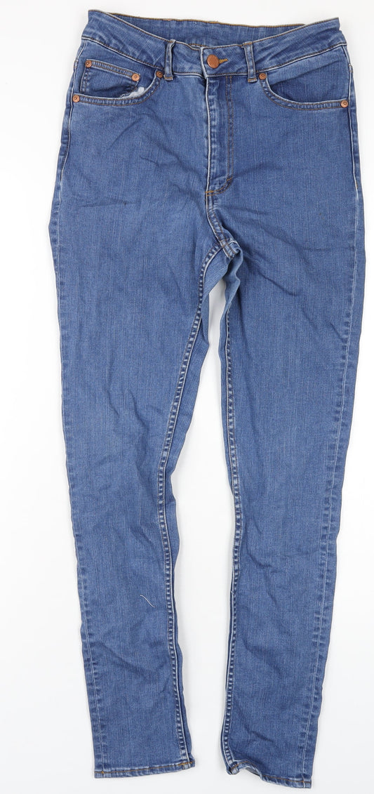 Womens UK Size 29 in Cheap Monday Regular Fit Skinny Blue Jeans