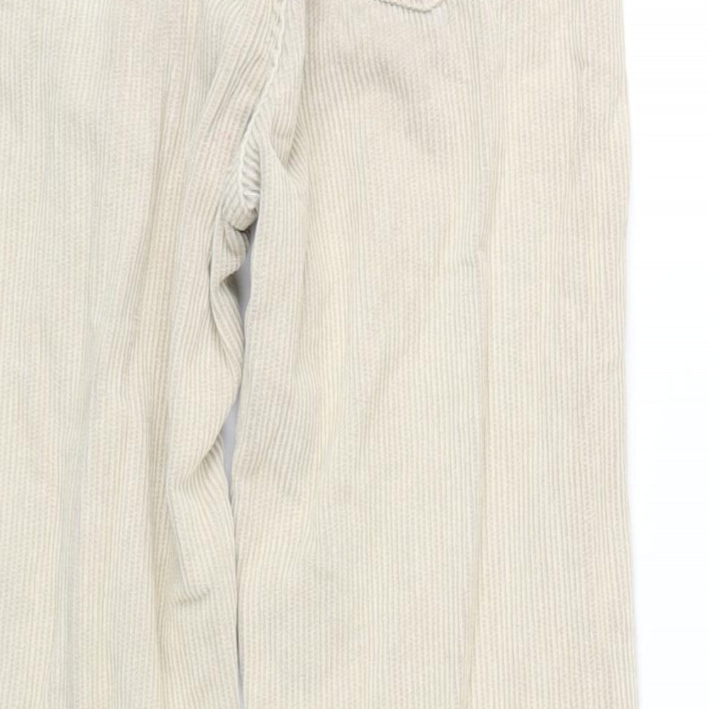 BDG Womens Beige Cotton Trousers Size 26 in L32 in Regular Zip