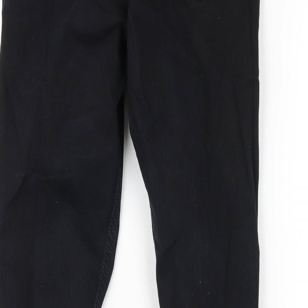 Topshop Womens Black Cotton Skinny Jeans Size 25 in L32 in Regular Zip