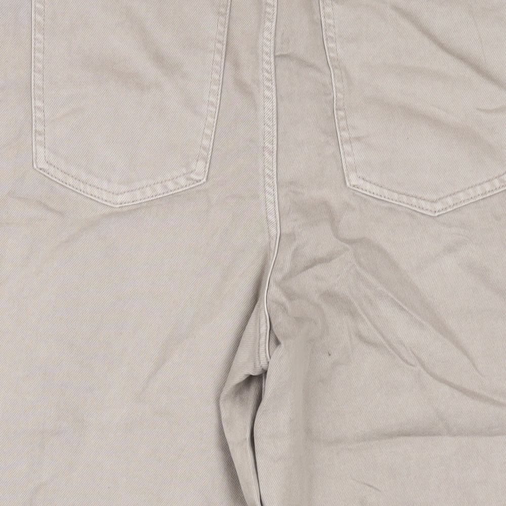 Womens UK Size 14 Marks and Spencer Regular Fit Wide-Leg Brown Jeans