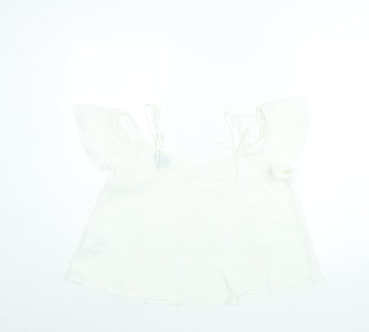 Womens UK Size 10 Topshop White Camisole Blouse
