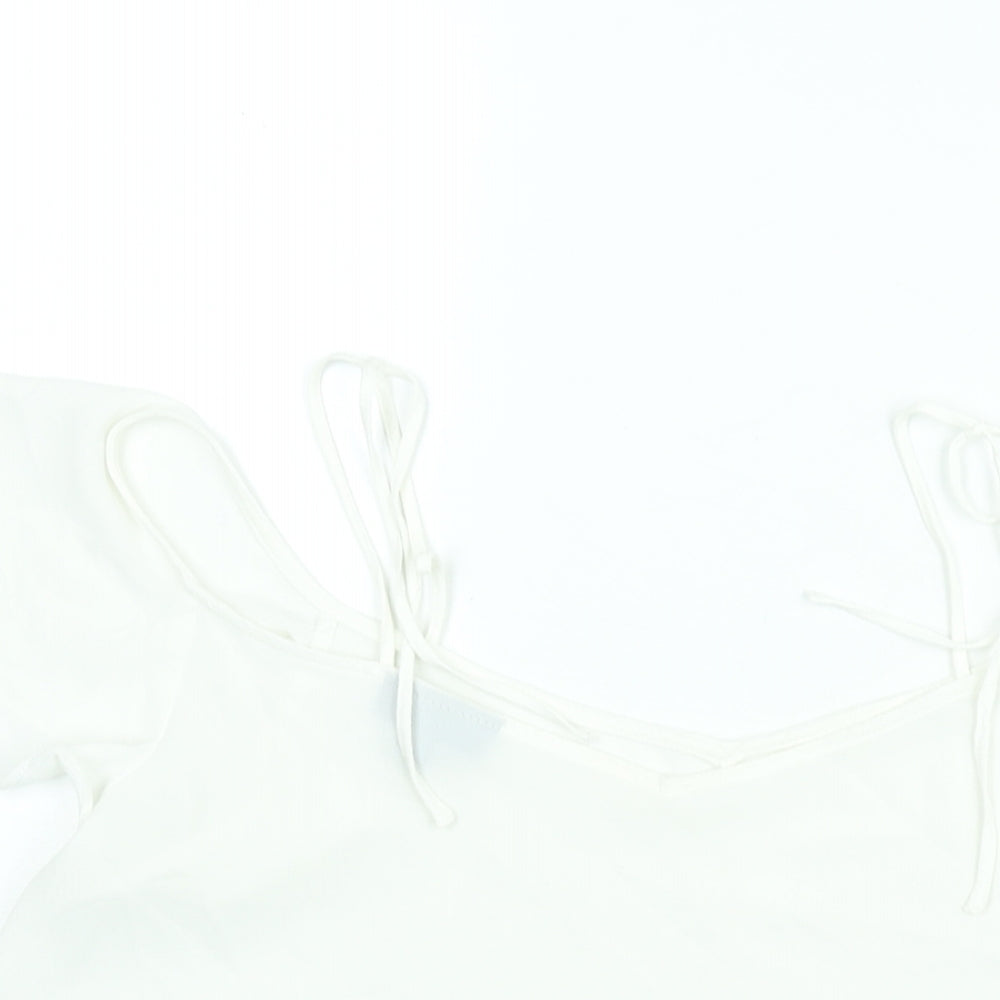 Womens UK Size 10 Topshop White Camisole Blouse