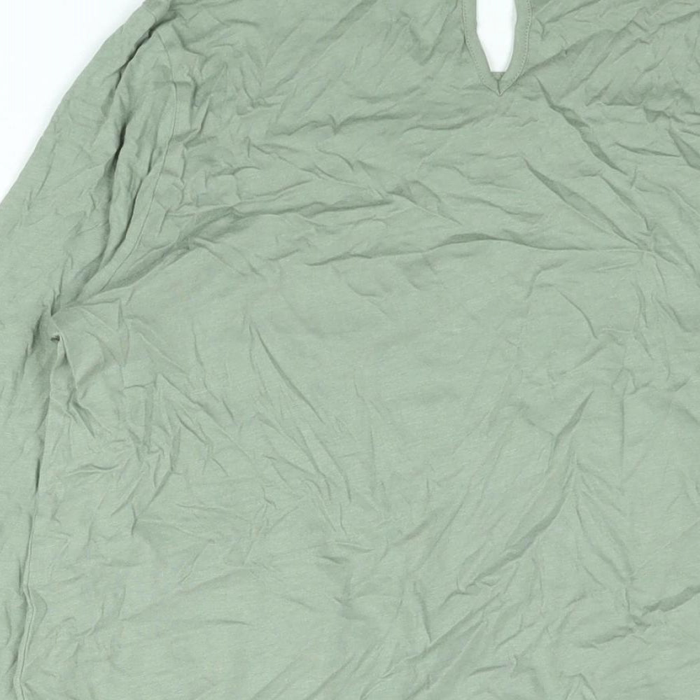 Womens UK Size 10 Marks and Spencer Green Basic Blouse