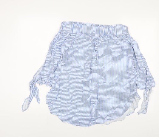 Womens UK Size 10 H&M Blue Basic Blouse
