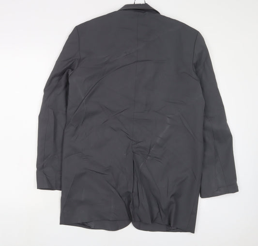 Zara Mens Grey Jacket Blazer Size S Button