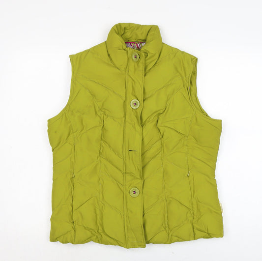 Womens UK Size M Per Una Green Gilet