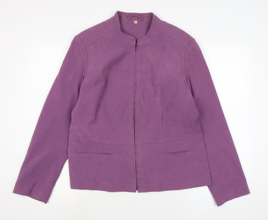 Womens UK Size 16 EWM Purple Jacket