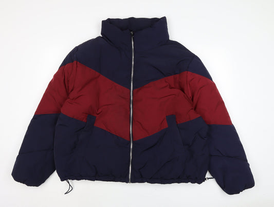 Womens UK Size XL Divided Blue Puffer Jacket