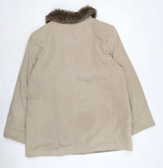 Womens UK Size 20 EWM Beige Overcoat