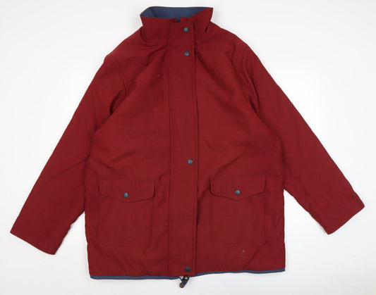 Womens UK Size 20 BHS Red Overcoat