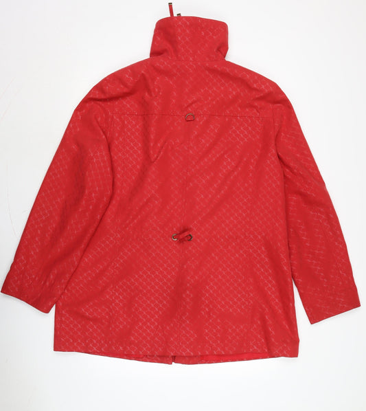 Womens UK Size 20 Concept Red Overcoat