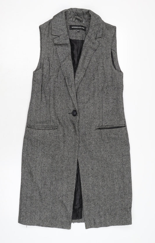 Womens UK Size 6 Warehouse Black Gilet