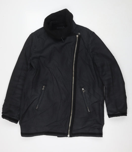 Womens UK Size M Gap Black Overcoat