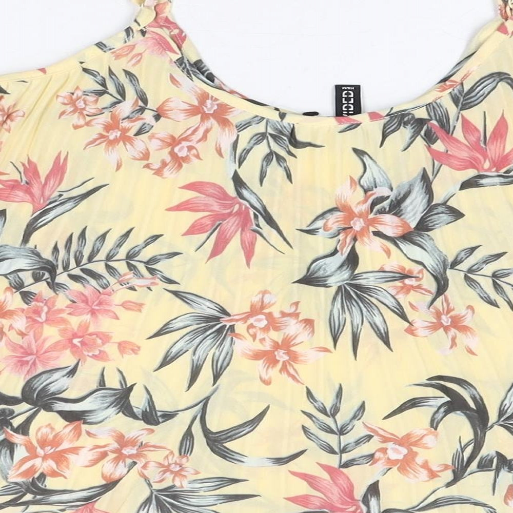 Womens UK Size 6 H&M Yellow Camisole T-Shirt